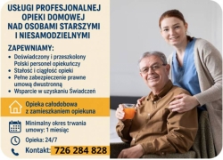 Opiekunka dla Seniora z Zamieszkaniem 24h - Zamw Opiekunk 